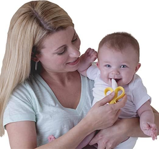 Nuby Nananubs Banana Massaging Toothbrush, Yellow - Image 2